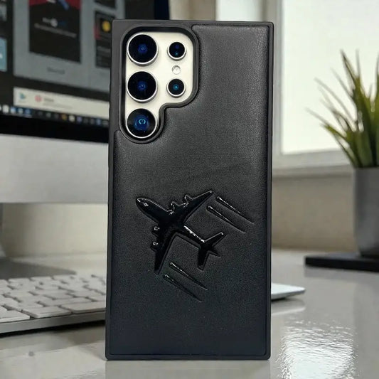 Aircraft Emblem Leather Case