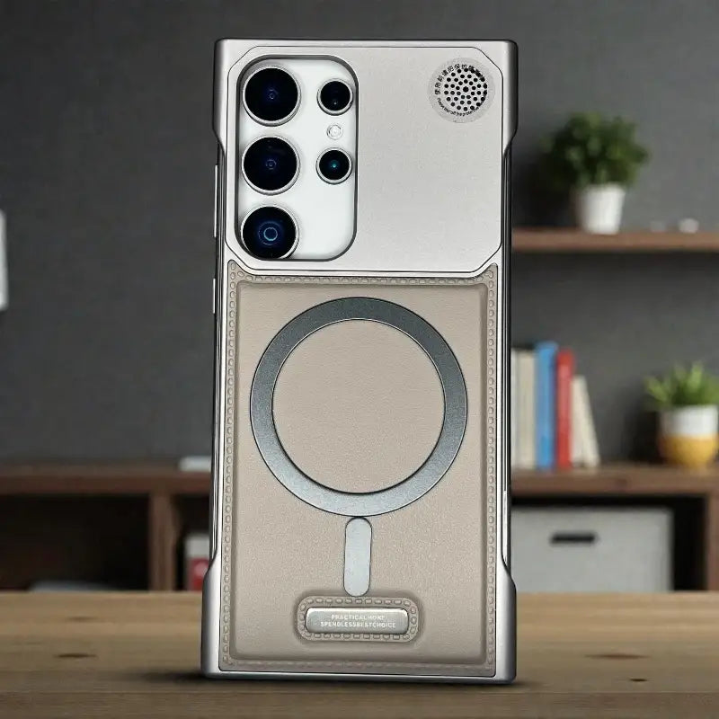 Metallic Magnetic Ring Hybrid Case