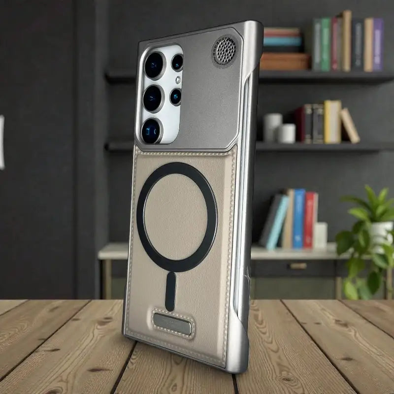 Metallic Magnetic Ring Hybrid Case