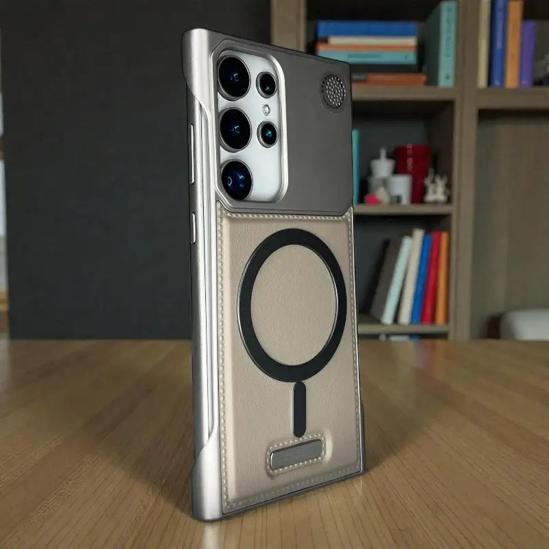 Metallic Magnetic Ring Hybrid Case