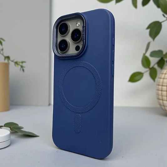 Blue Silicone MagSafe Stand Case -Iphone 13 pro max