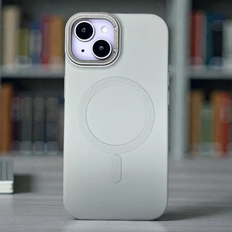 Grey Silicone MagSafe Stand Case -Iphone 13