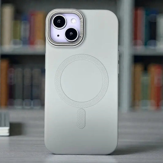 Grey Silicone MagSafe Stand Case -Iphone 13