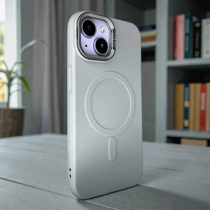 Grey Silicone MagSafe Stand Case -Iphone 13