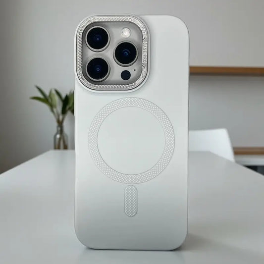 Grey Silicone MagSafe Stand Case -Iphone 14 pro