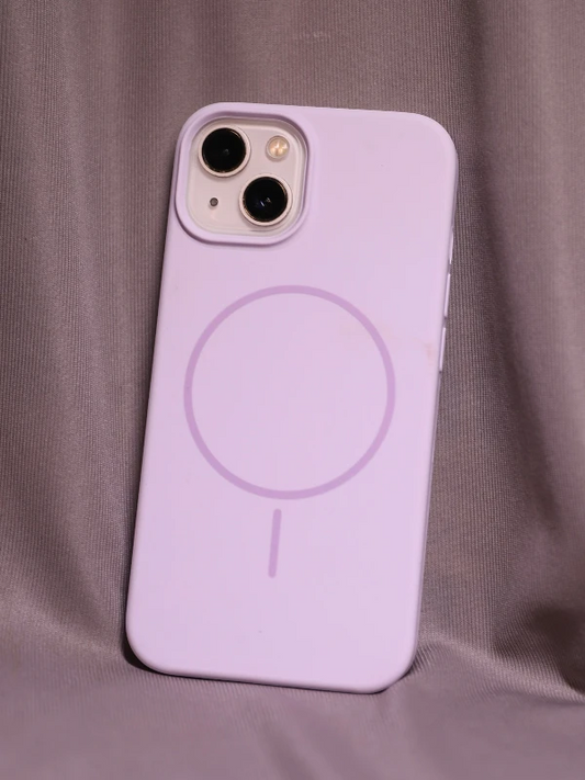 Lavender silicon Magsafe Case - iphone 15
