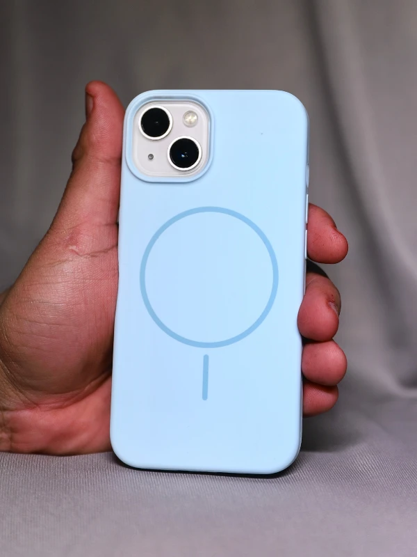 Blue silicon Magsafe Case - iphone 14