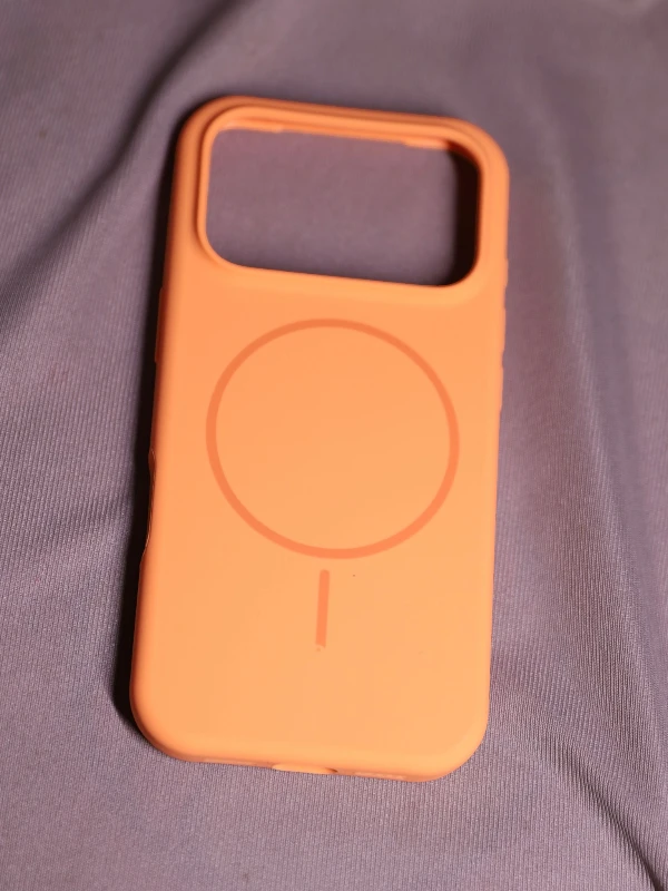 Orange  silicon Magsafe Case - iphone 17 pro max