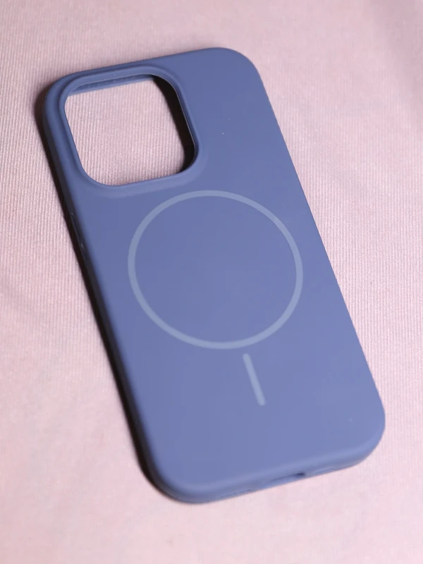 Dark Blue silicon Magsafe Case - iphone 13 pro max