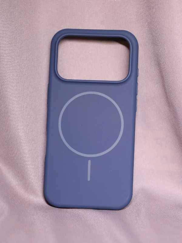 Dark Blue silicon Magsafe Case - iphone 17 pro max