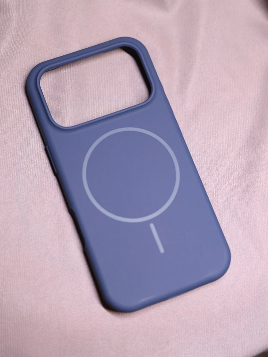 Dark Blue silicon Magsafe Case - iphone 17 pro