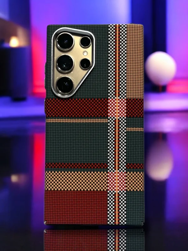 Samsung s24 ultra case checkered pattern