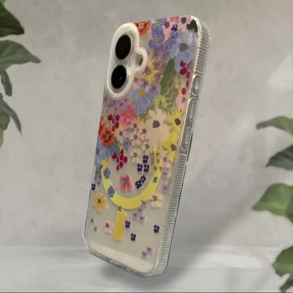Floral Bloom MagSafe Glitter Case – iPhone 16 - Image 3