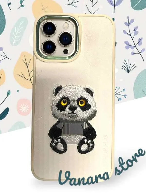Cute panda Light Cream iPhone 13 Pro max case