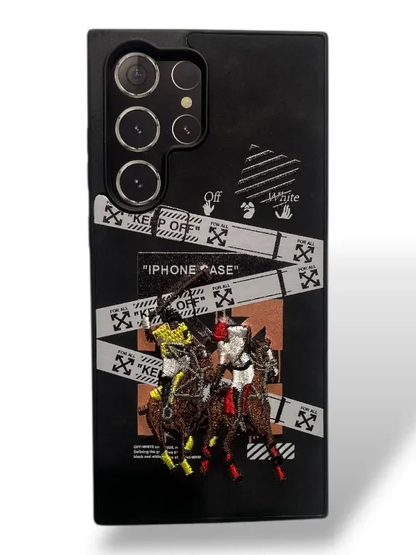 Samsung s23 ultra case horse embroidery