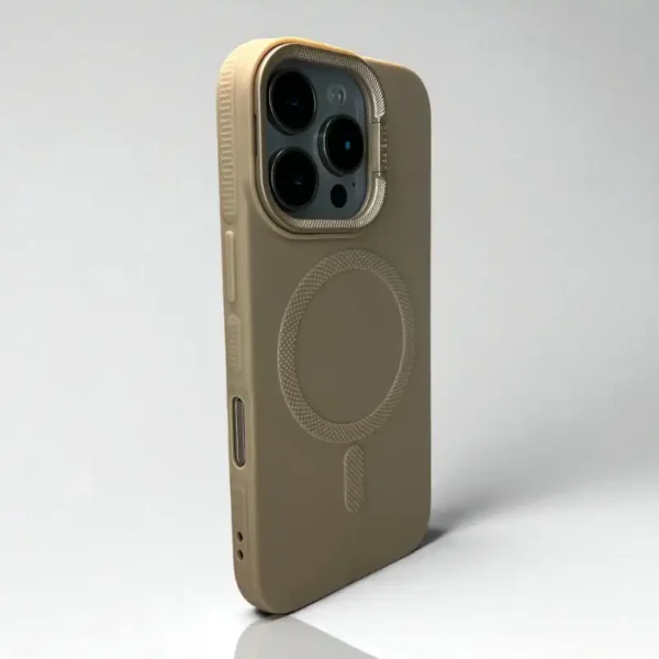 Cream Slim Silicon Case -Iphone 16 pro - Image 2